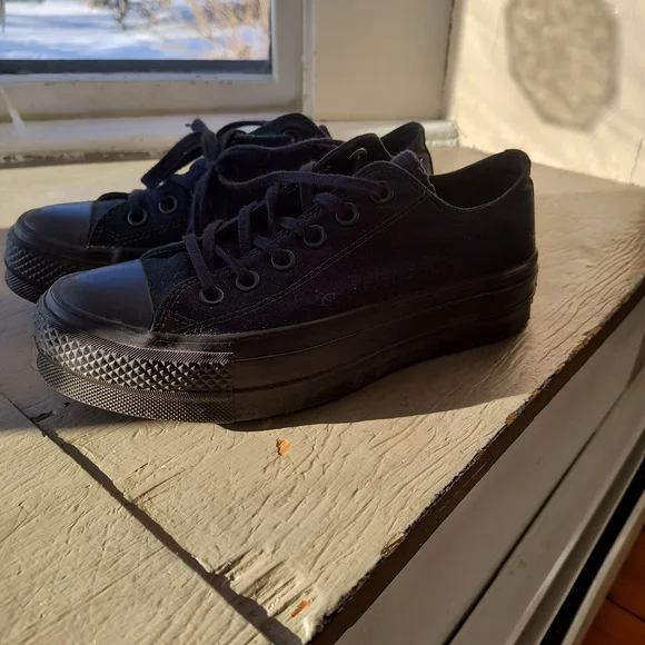 Black Canvas Sneakers - Picture 2 of 4